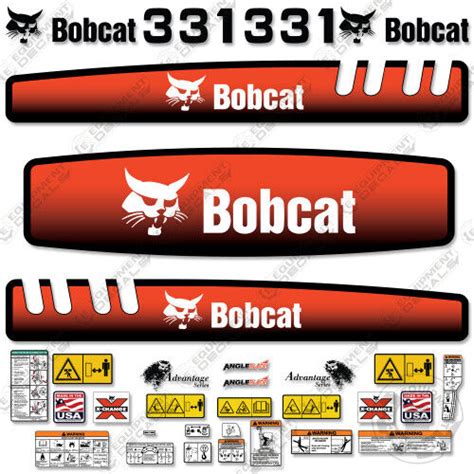 bobcat mini excavator 331 7120681 decal|Bobcat .